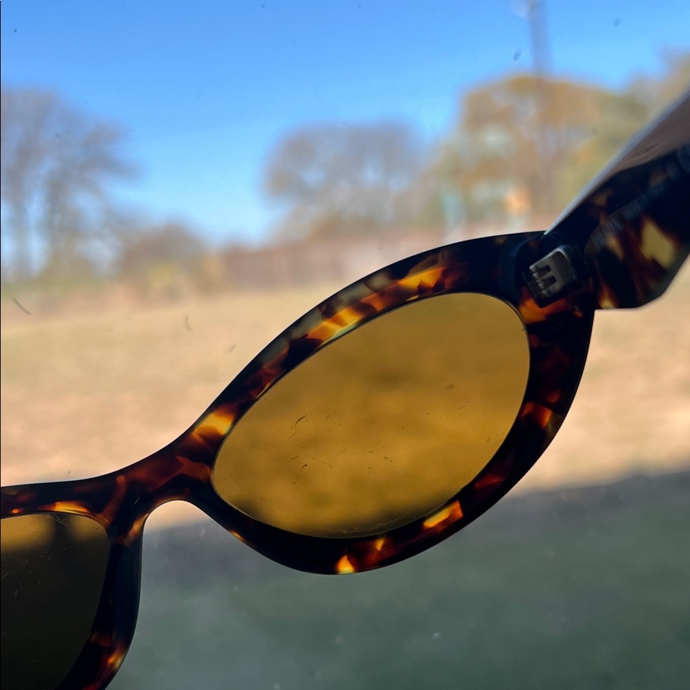 Prada Symbole Sunglasses - Honey Tortoiseshell with Loden Green Lenses - Picture 5 of 7